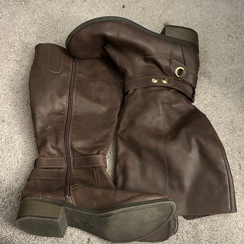 Brown Knee-High Boots